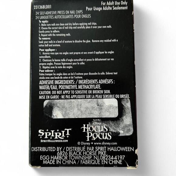 Spirit Halloween Disney Hocus Pocus Press On Embellished Nails Glam SpookySeason - Picture 3 of 3